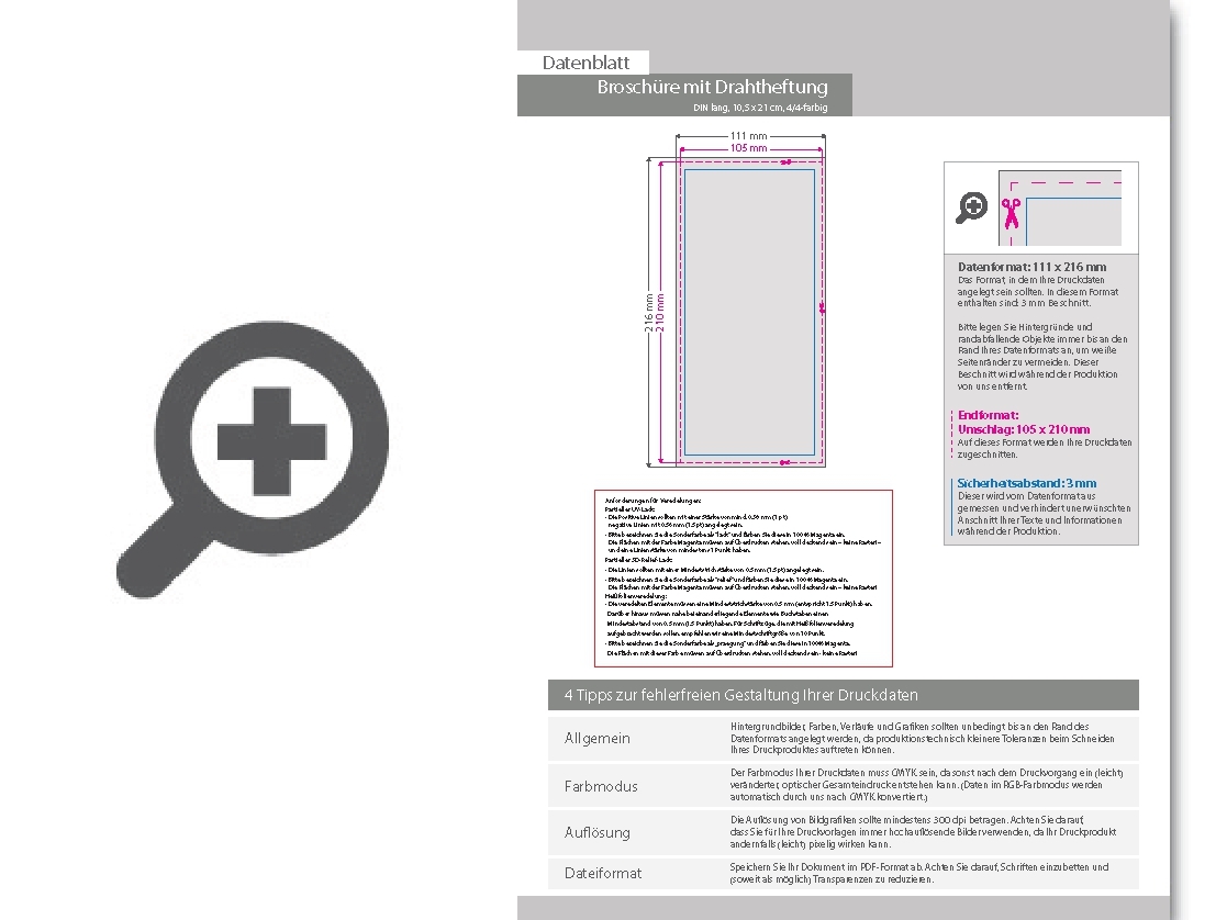 Product Bild brosch__re_mit_drahtheftung__endformat_din_lang_(105_x_210_mm)__136-seitig